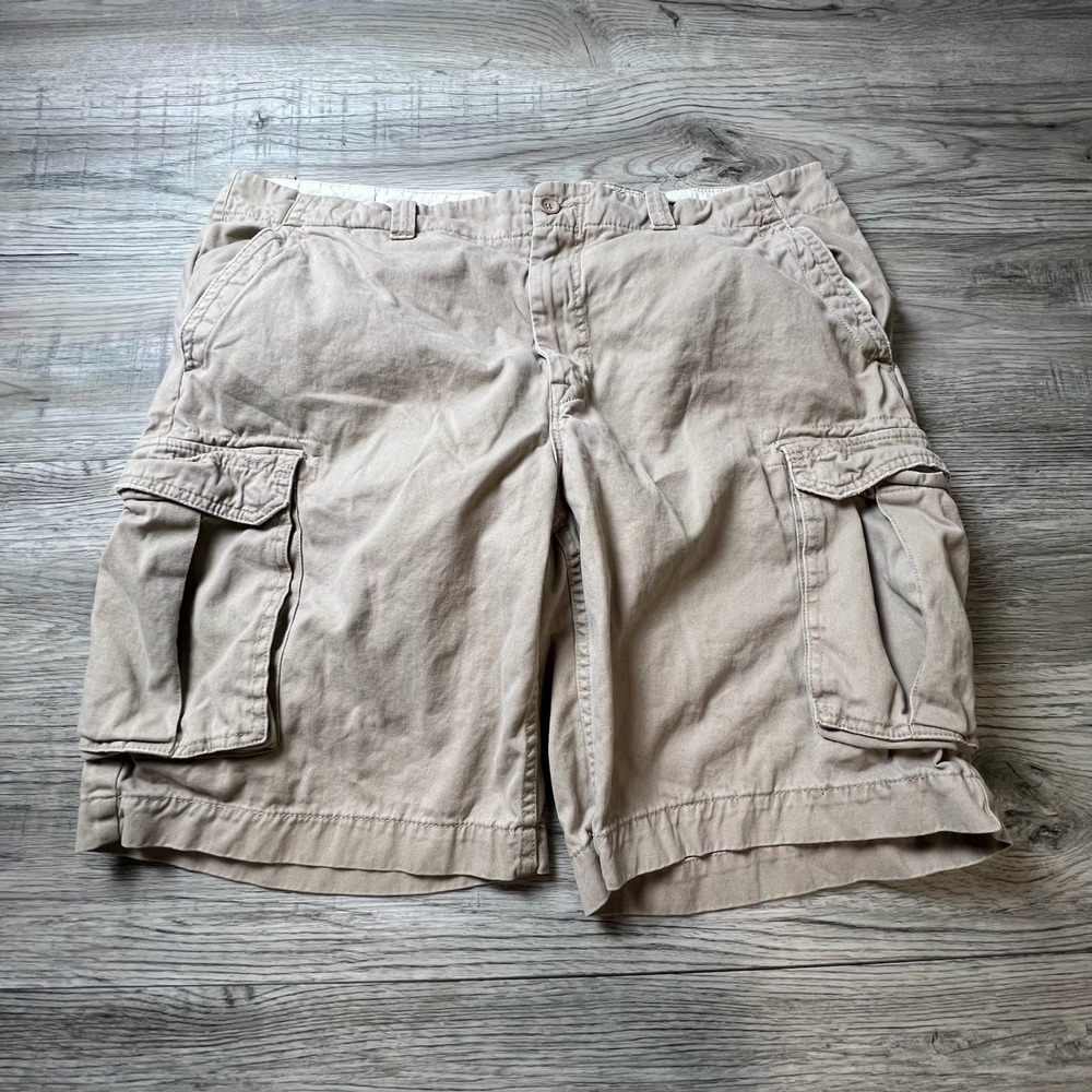 Black Brown 1826 Cargo Shorts Mens 40‎ Tan Khaki Cotton Utility Gorpcore Hiking